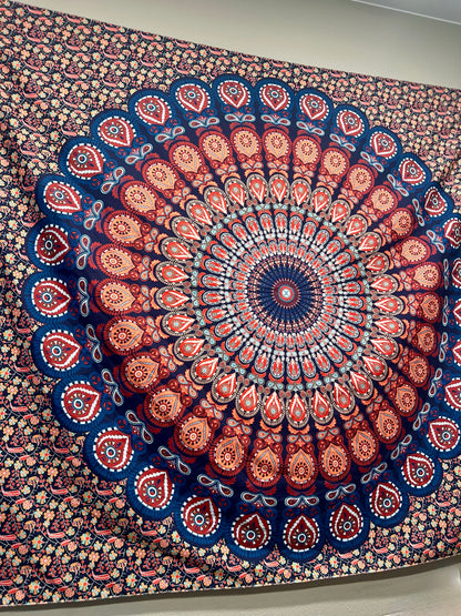 Mandala Tapestry - Blood Orange