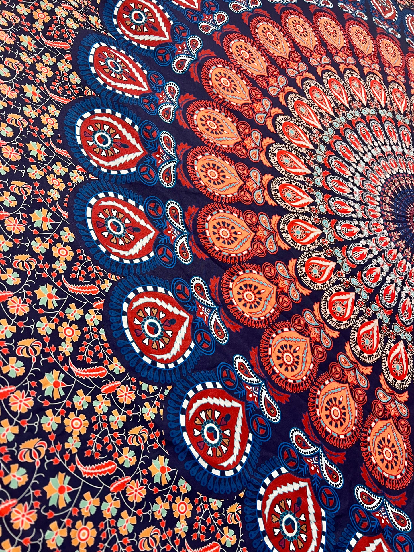 Mandala Tapestry - Blood Orange