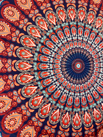 Mandala Tapestry - Blood Orange