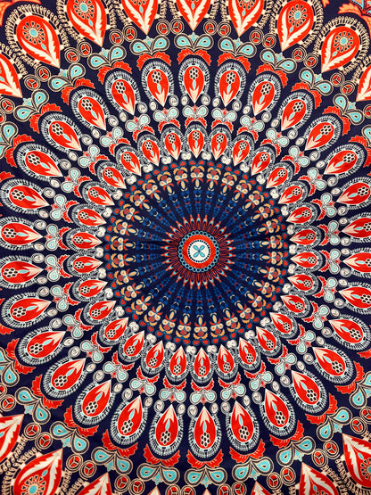 Mandala Tapestry - Blood Orange