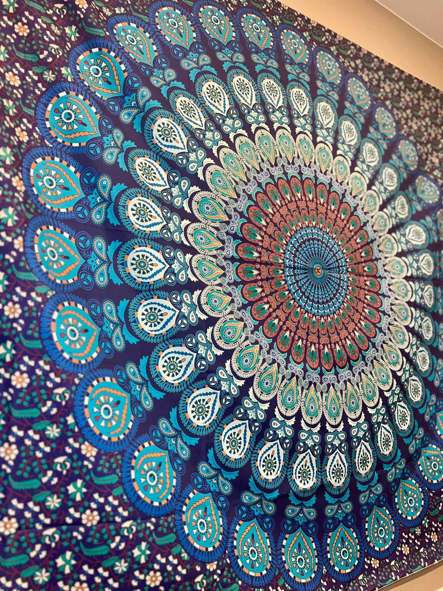 Mandala Tapestry - Blue