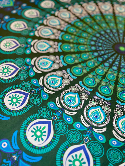 Mandala Tapestry - Emerald