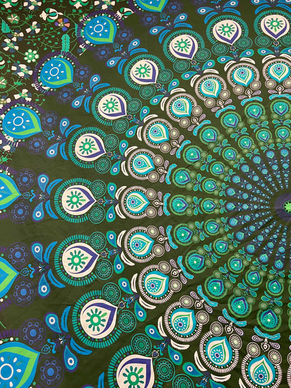 Mandala Tapestry - Emerald