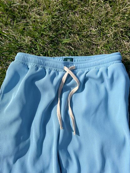 Baby Blue Flat Front Corduroy Pants