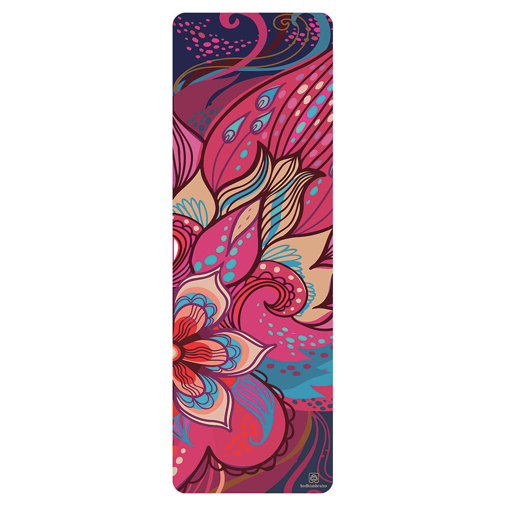 Pink Lotus Yoga Mat